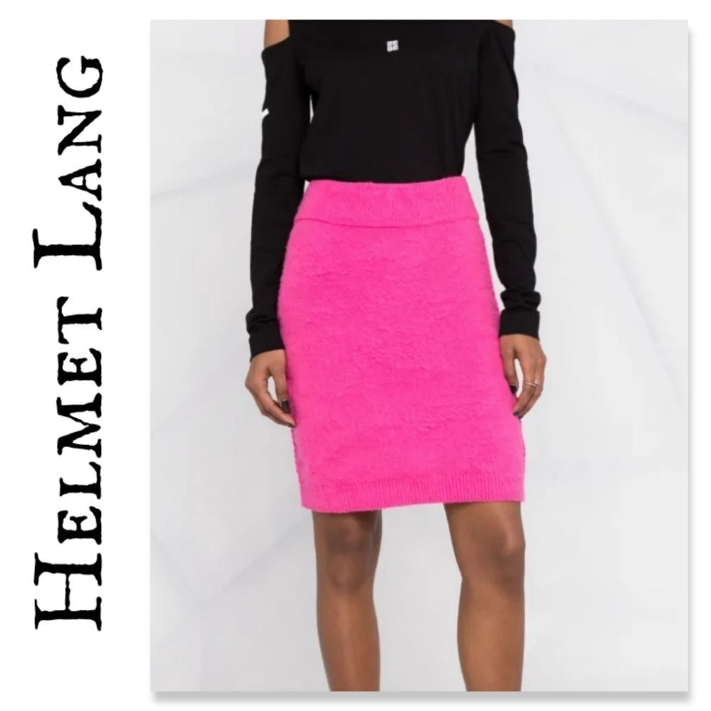 NWT Helmet Lang Textured Pencil Skirt